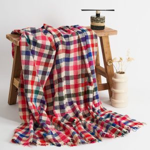 Haïk vintage – Couverture Berbère