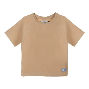 Ensemble tee shirt manche courte et short - Beige
