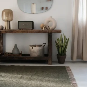 Tapis Luca- Kaki – Coton recyclé